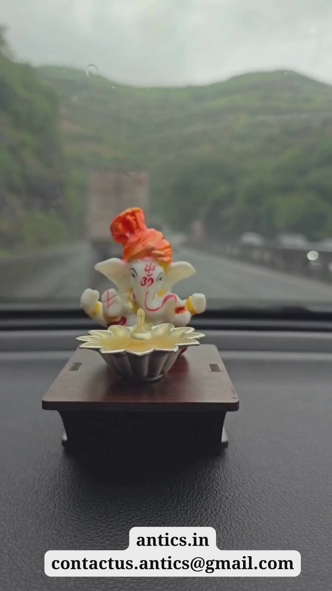 Solar Ganpati Car Diya